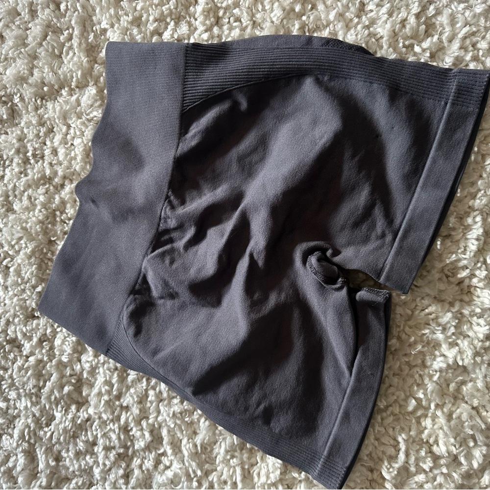 Aurora High-Waisted Leggings Set - Light Blue Grey & Brown - Picture 4 of 6